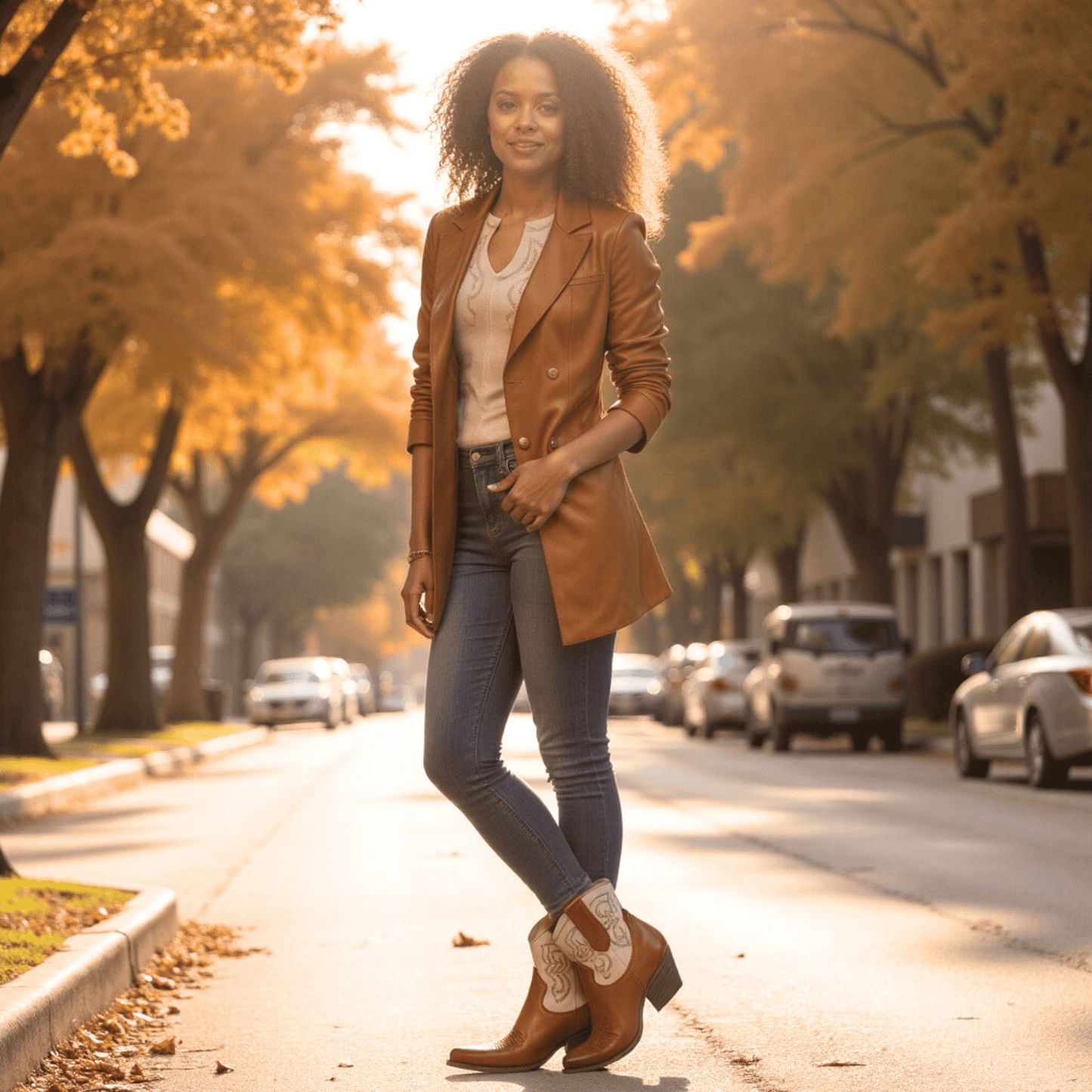 Stivaletti Texani Bradley Cuoio - KALI SHOES®