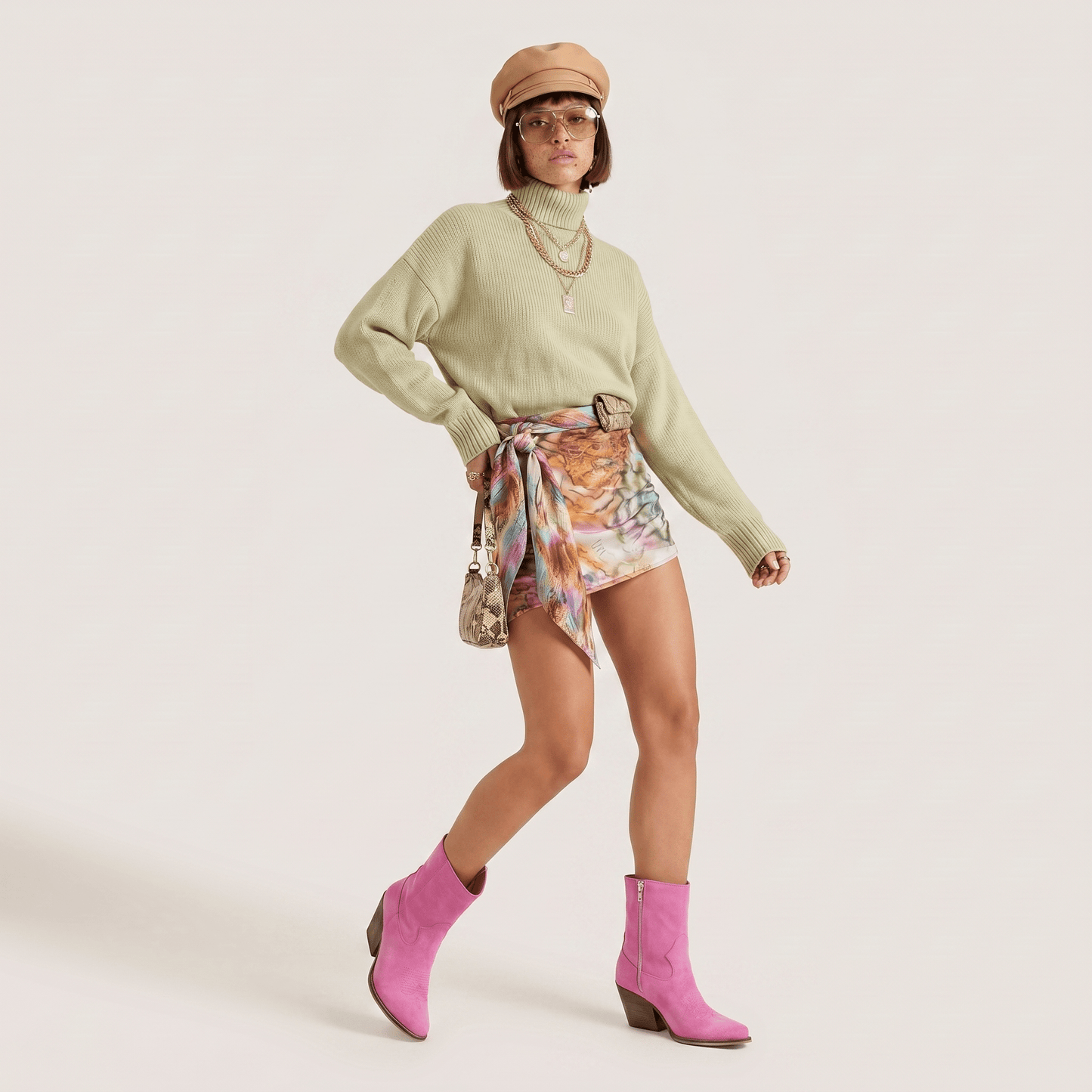 Stivaletti Texani Janice Camoscio Fucsia - KALI SHOES®