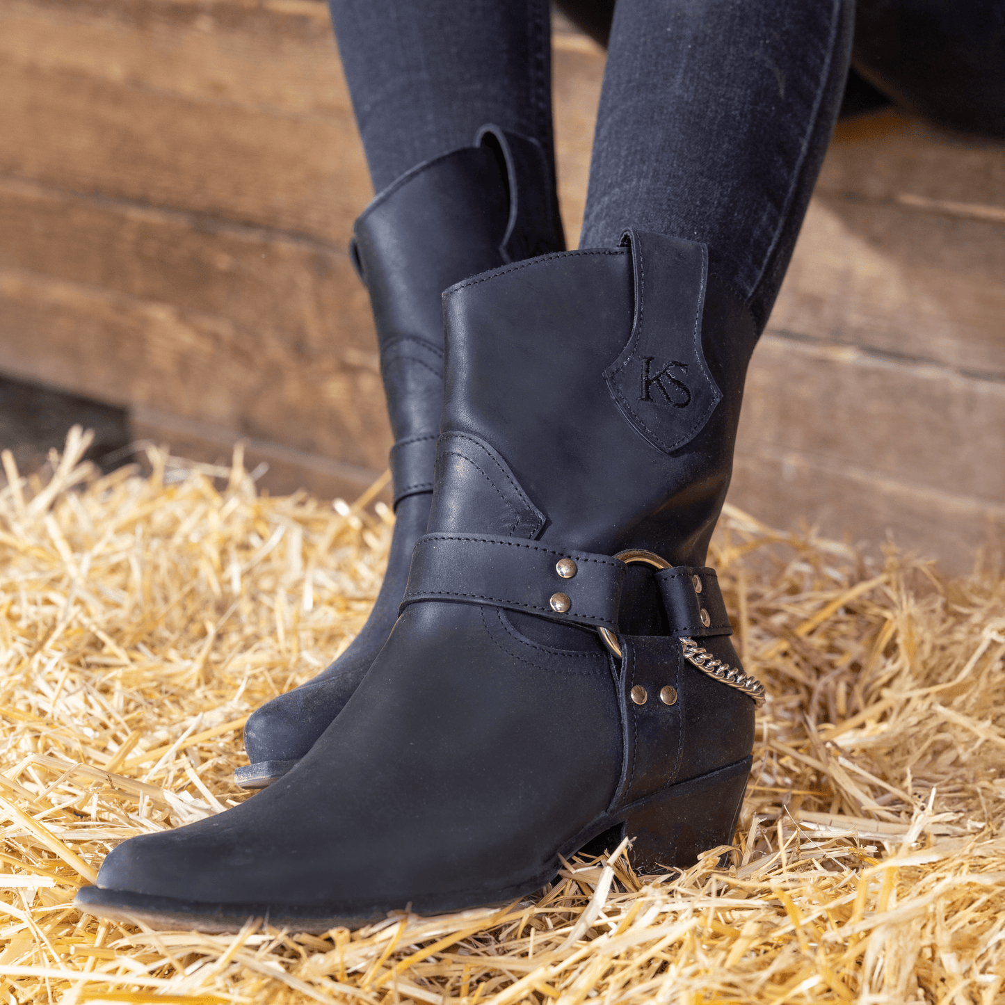 Stivaletti Texani Kansas Nero - KALI SHOES®