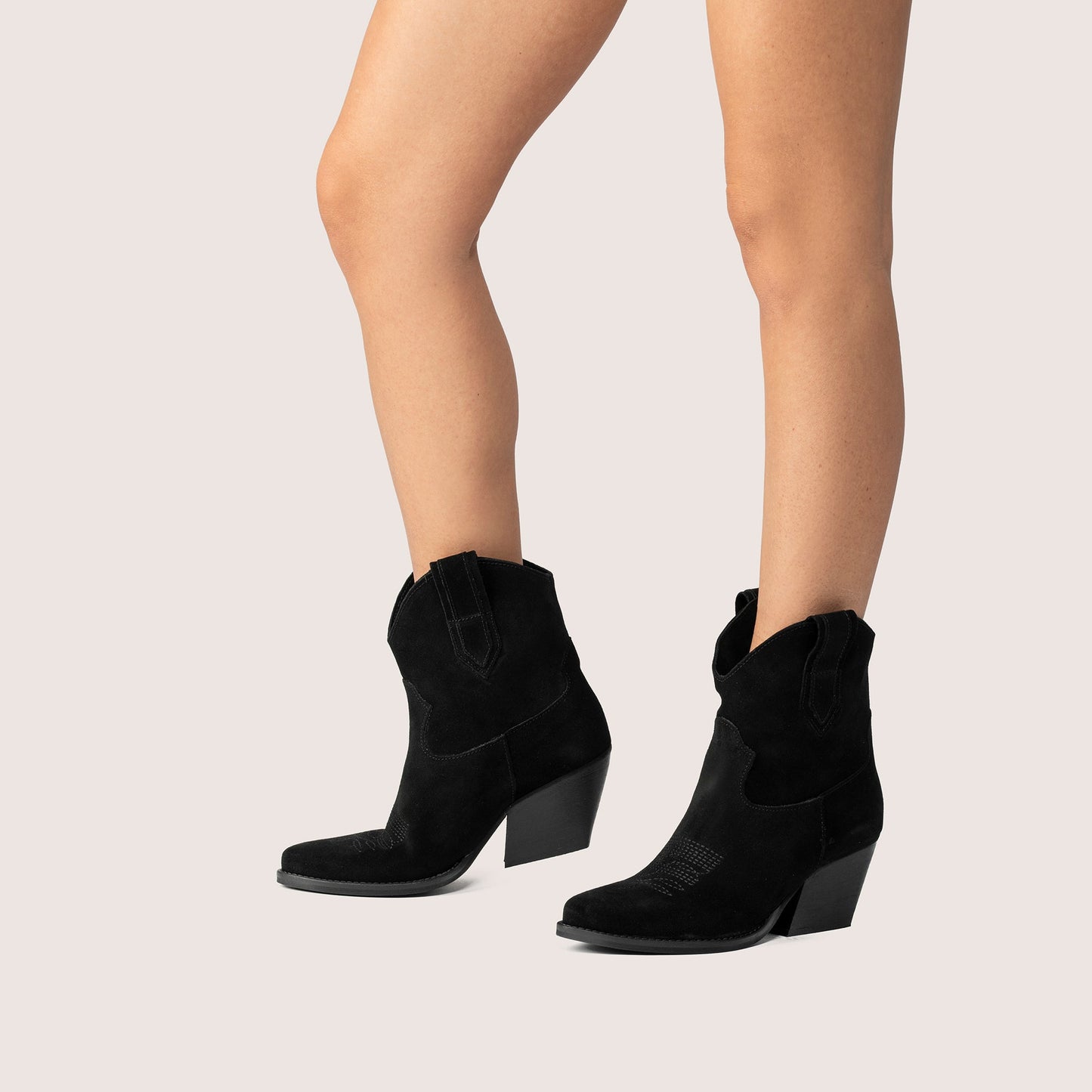 Stivaletti Texani Leila Nero - KALI SHOES®