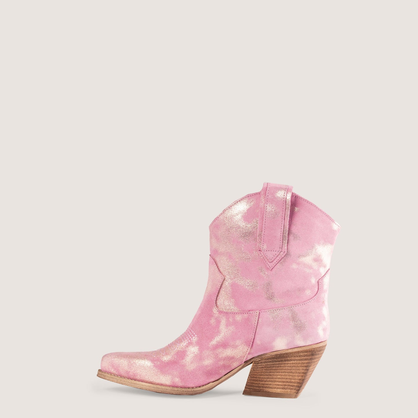 Stivaletti Texani Leila Shine Rosa - KALI SHOES®