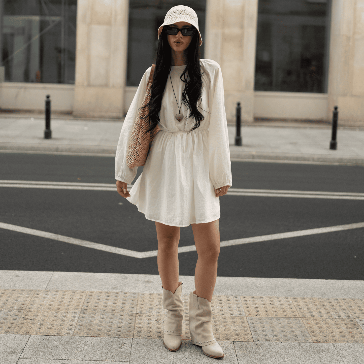 Stivaletti Texani Sidney Beige - KALI SHOES®