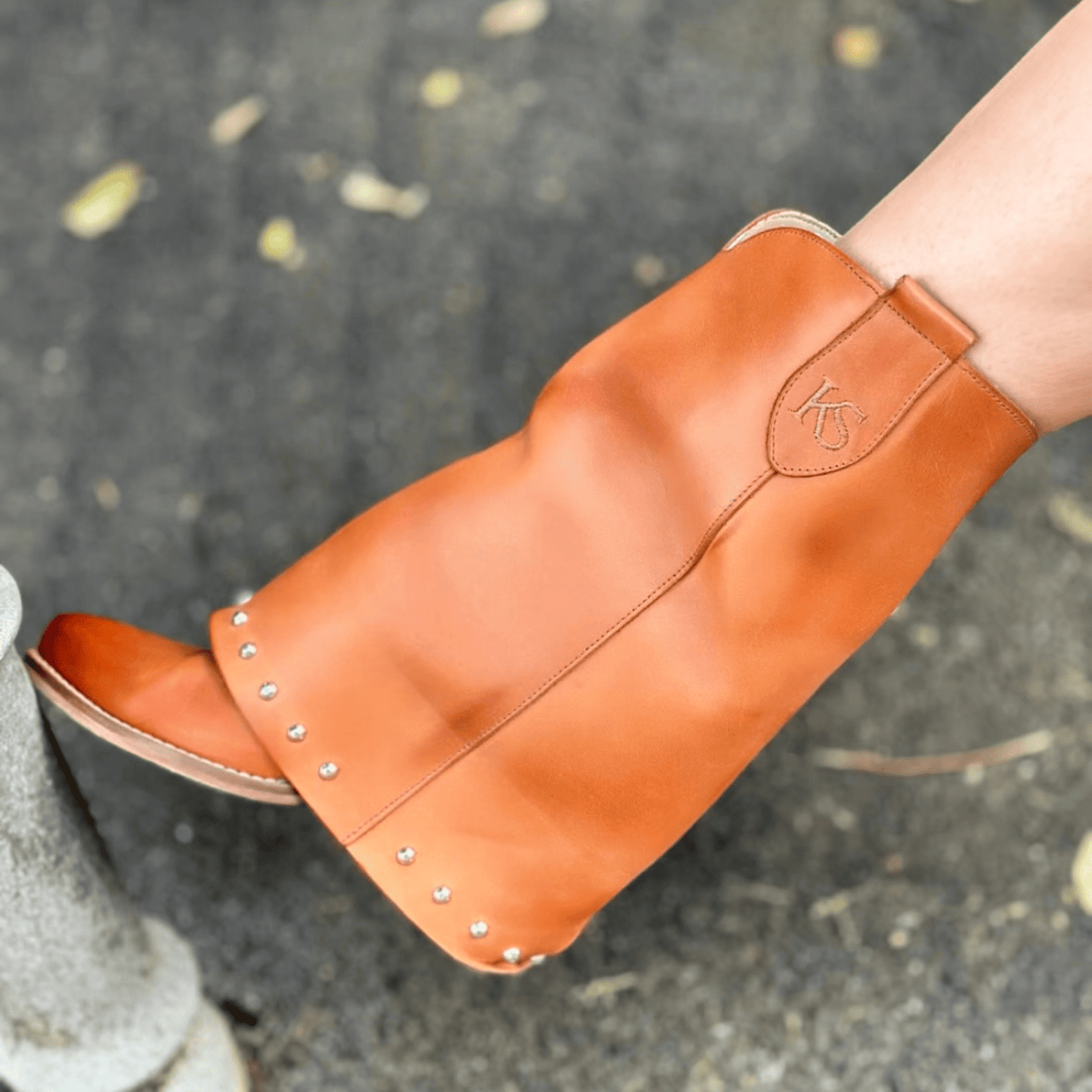 Stivaletti Texani Sidney Brushed Caramel - KALI SHOES®