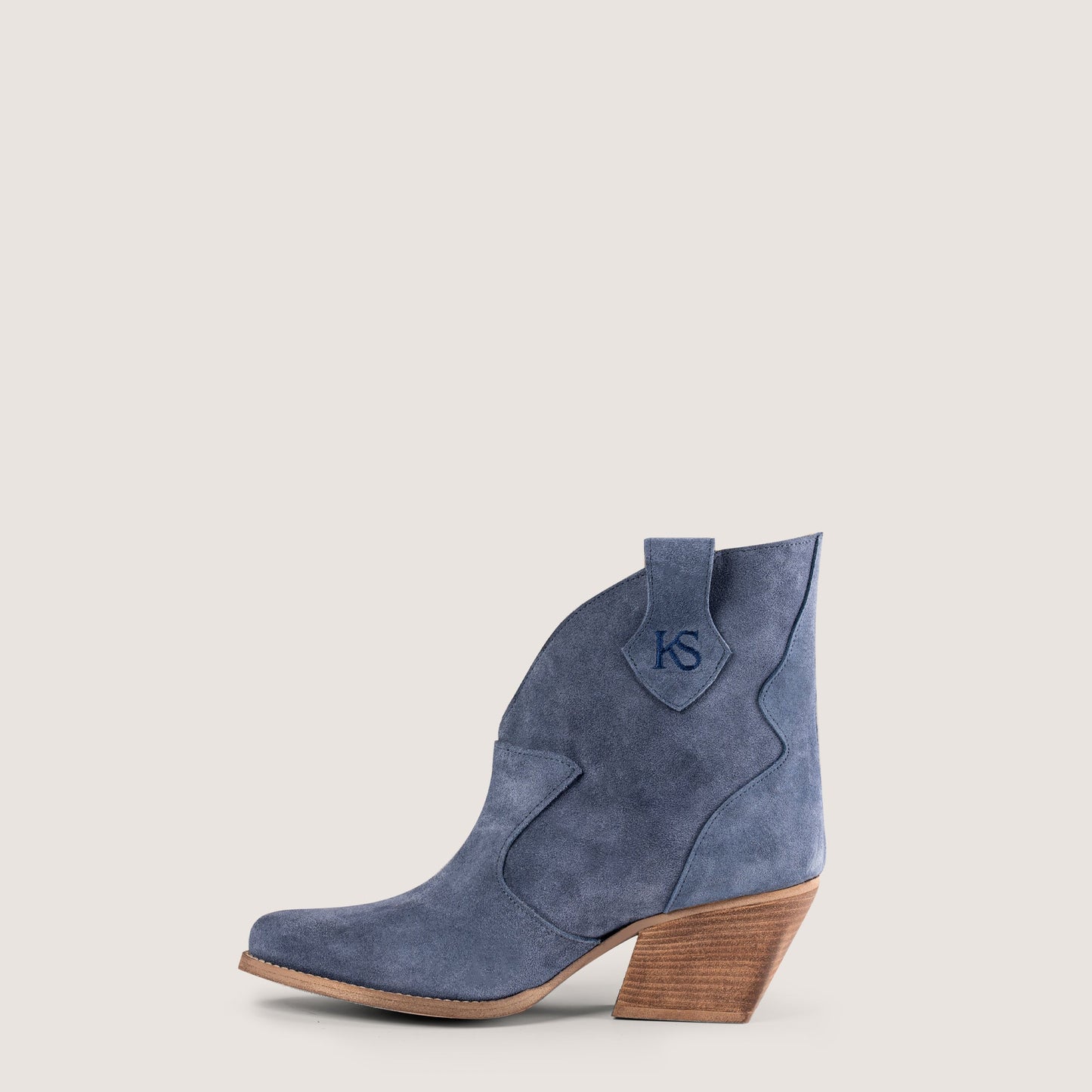 Stivaletti Texani Velvet Blue Jeans - KALI SHOES®