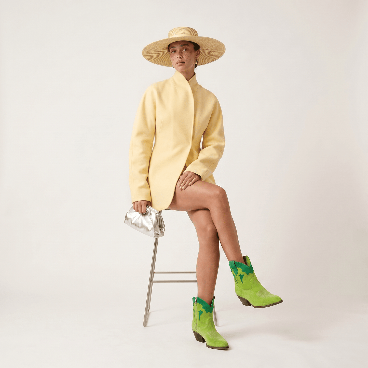 Stivaletti Texani Vicky Lime - KALI SHOES®
