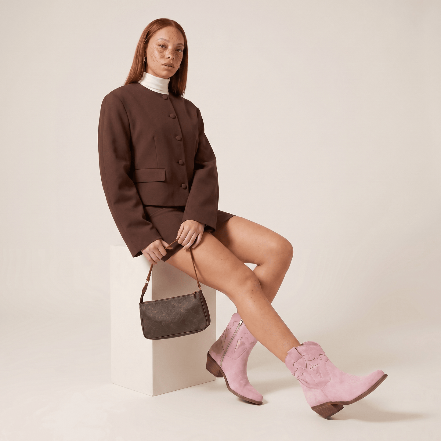 Stivaletti Texani Vicky Shine Rosa - KALI SHOES®
