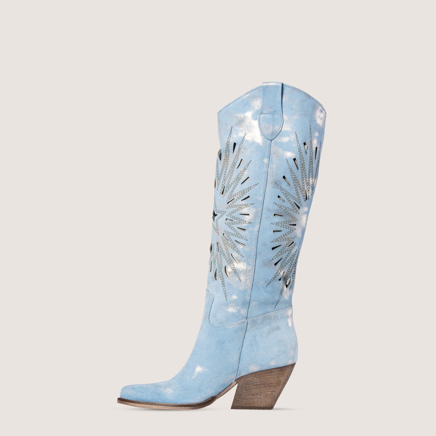 Stivali Texani Jade Shine Cielo - KALI SHOES®