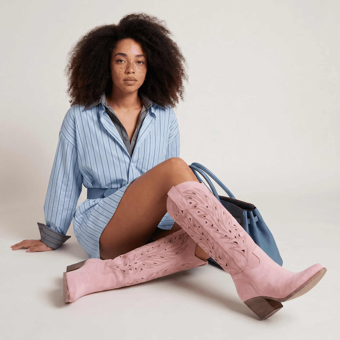 Stivali Texani Rea Rosa - KALI SHOES®