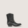 Kansas Black Texan Ankle Boots