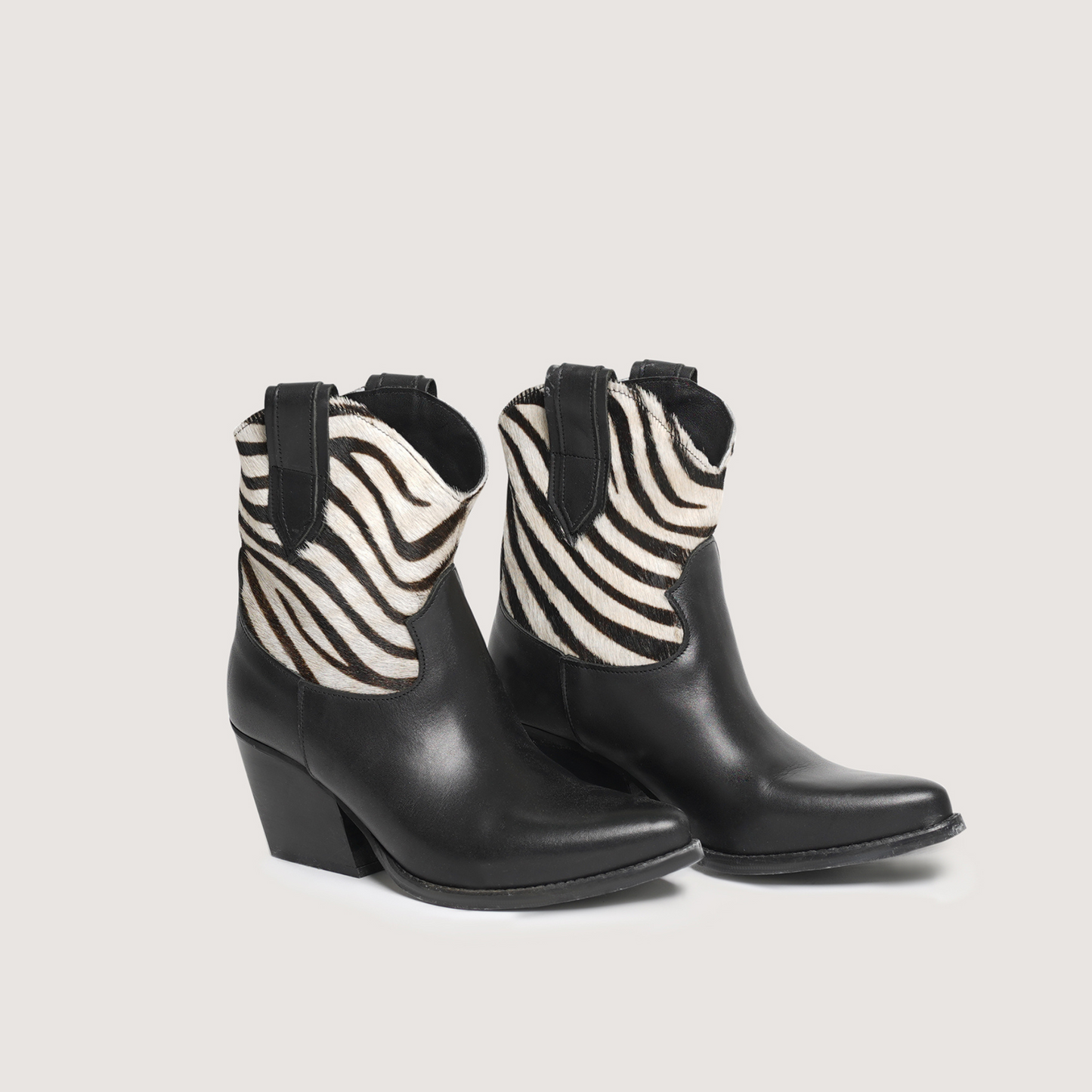 Leila Texan Ankle Boots Cavallino