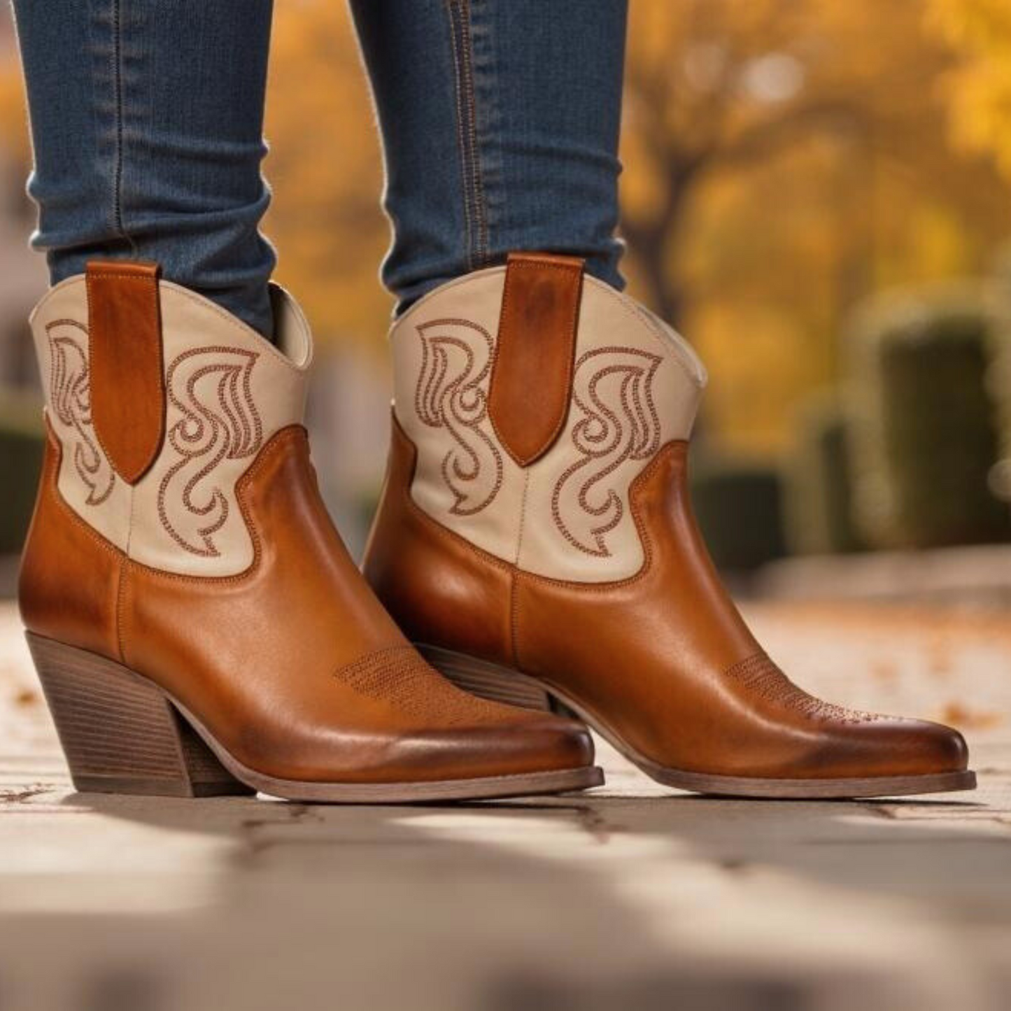 Bradley Texan Boots Leather