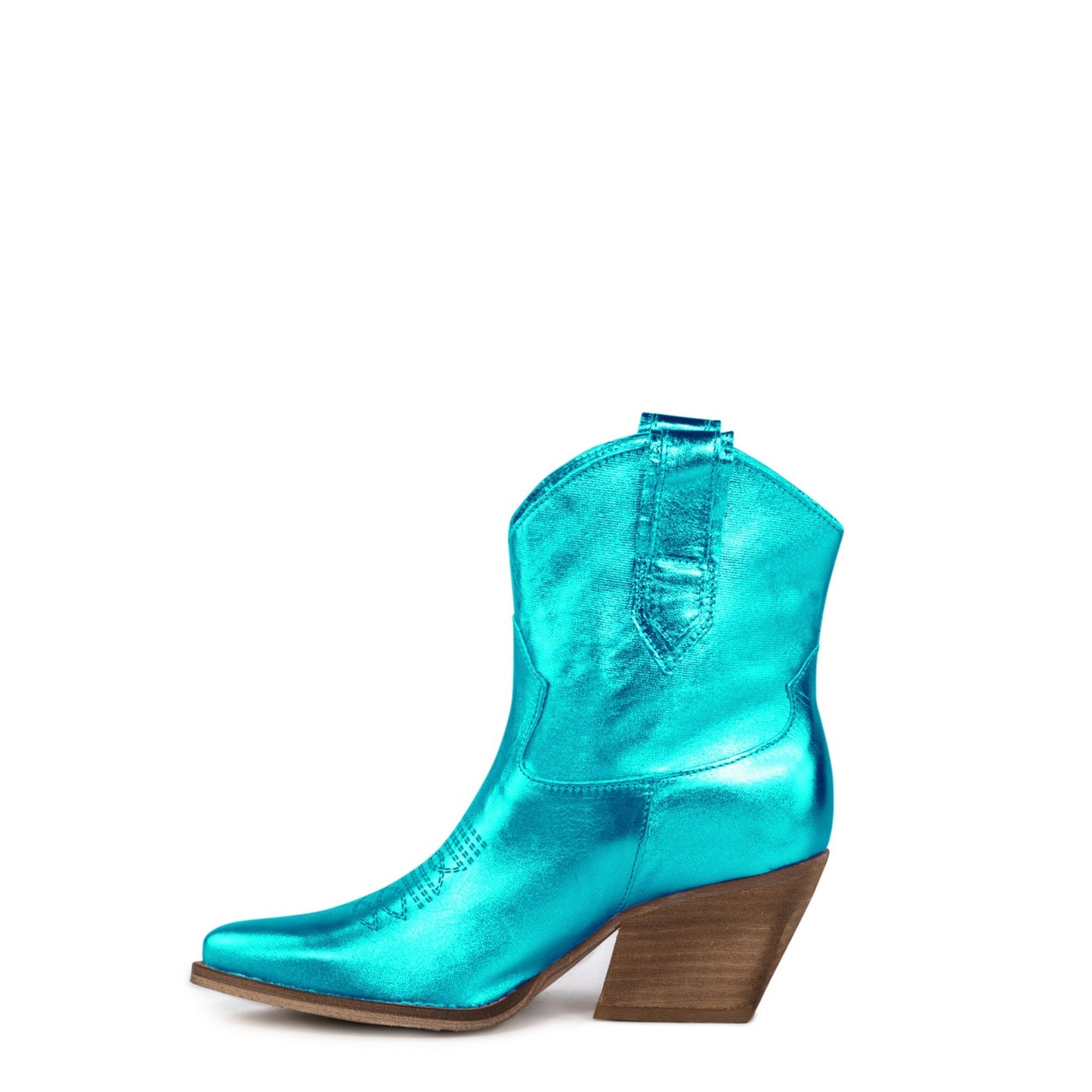 Bottes texanes Alya turquoise