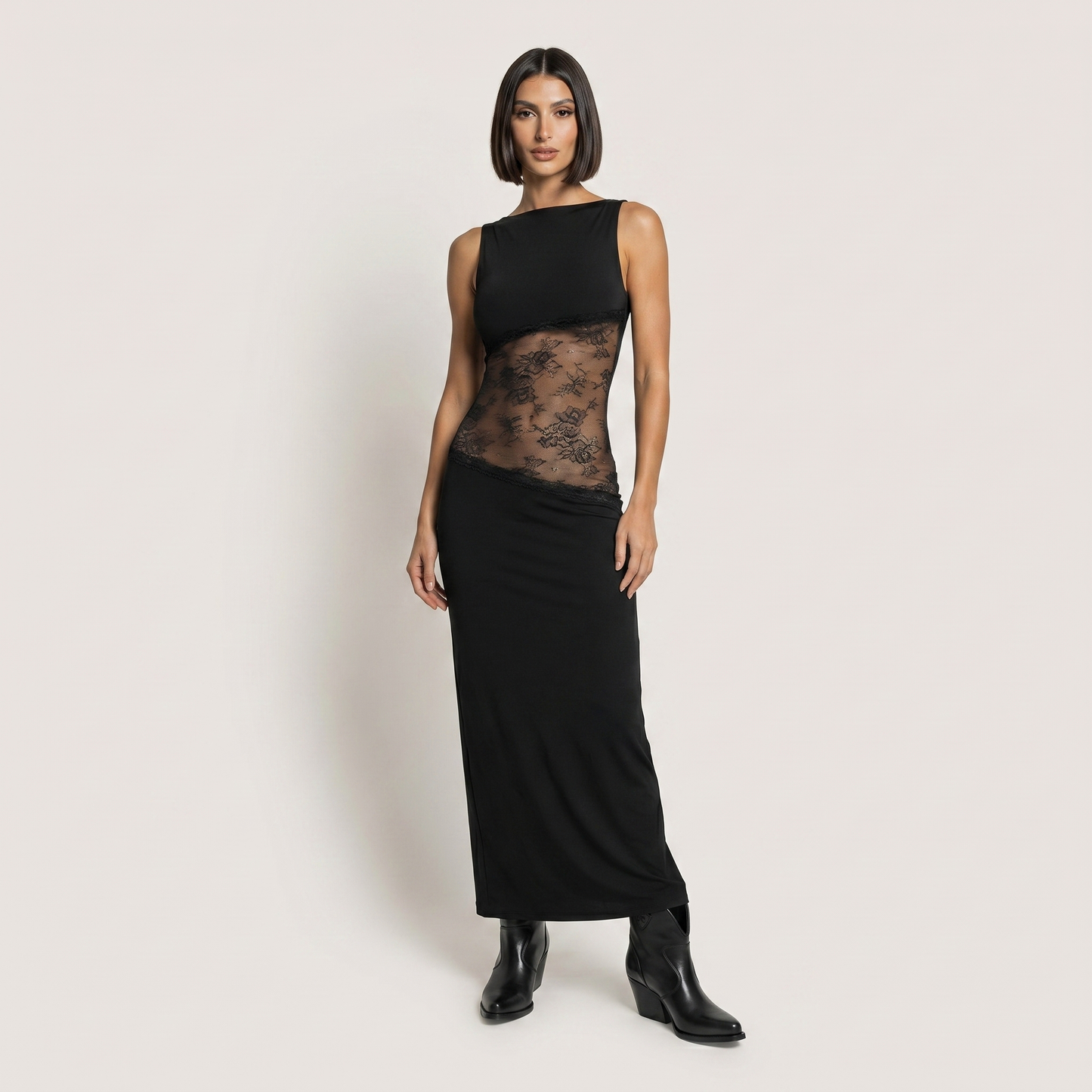 Bottines Texans Velvet Noir