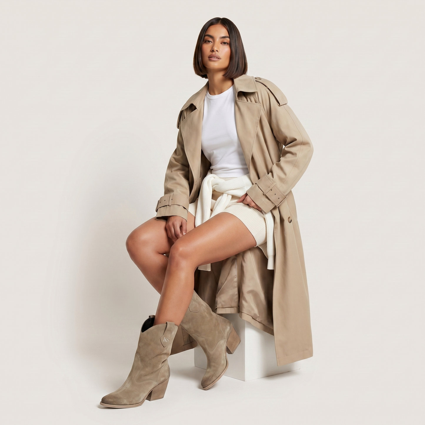 Stivaletti Texani Montana Taupe