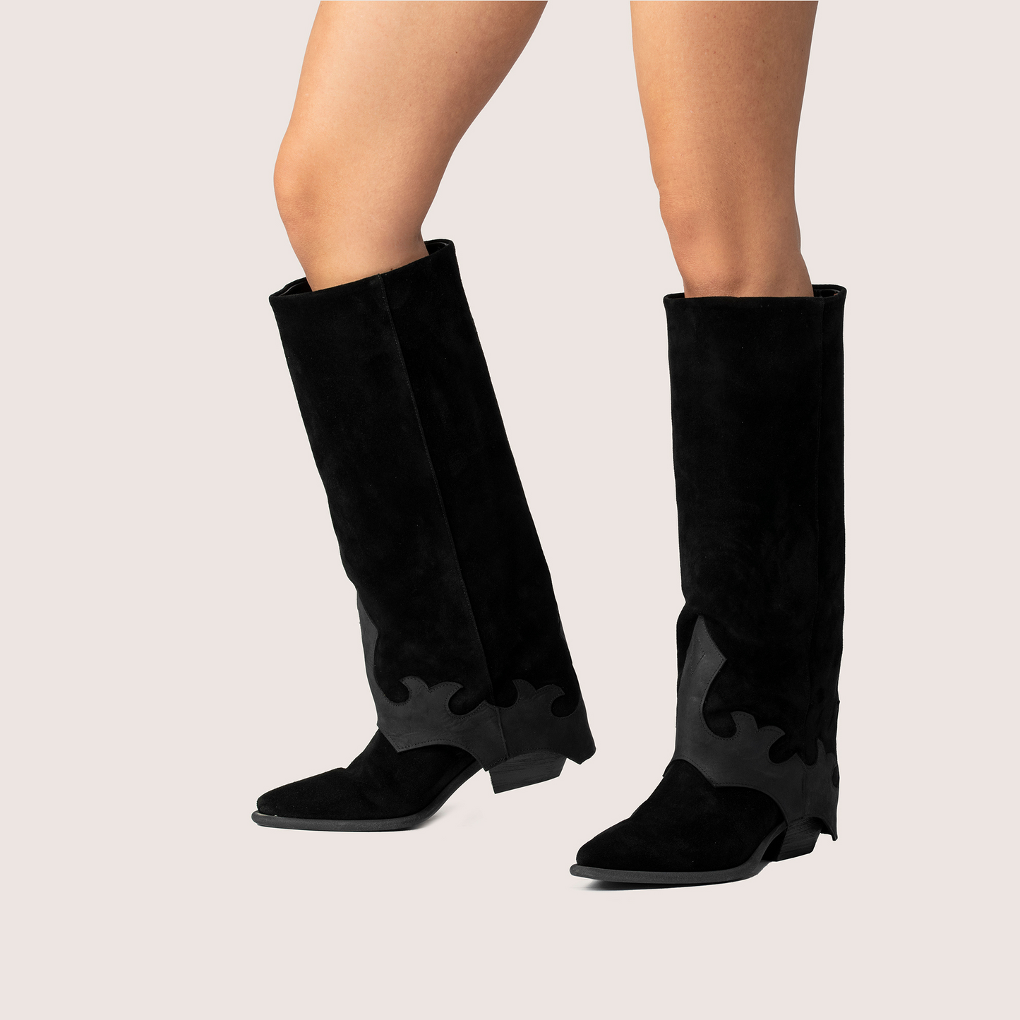 Botas Tejanas Bandera Negro