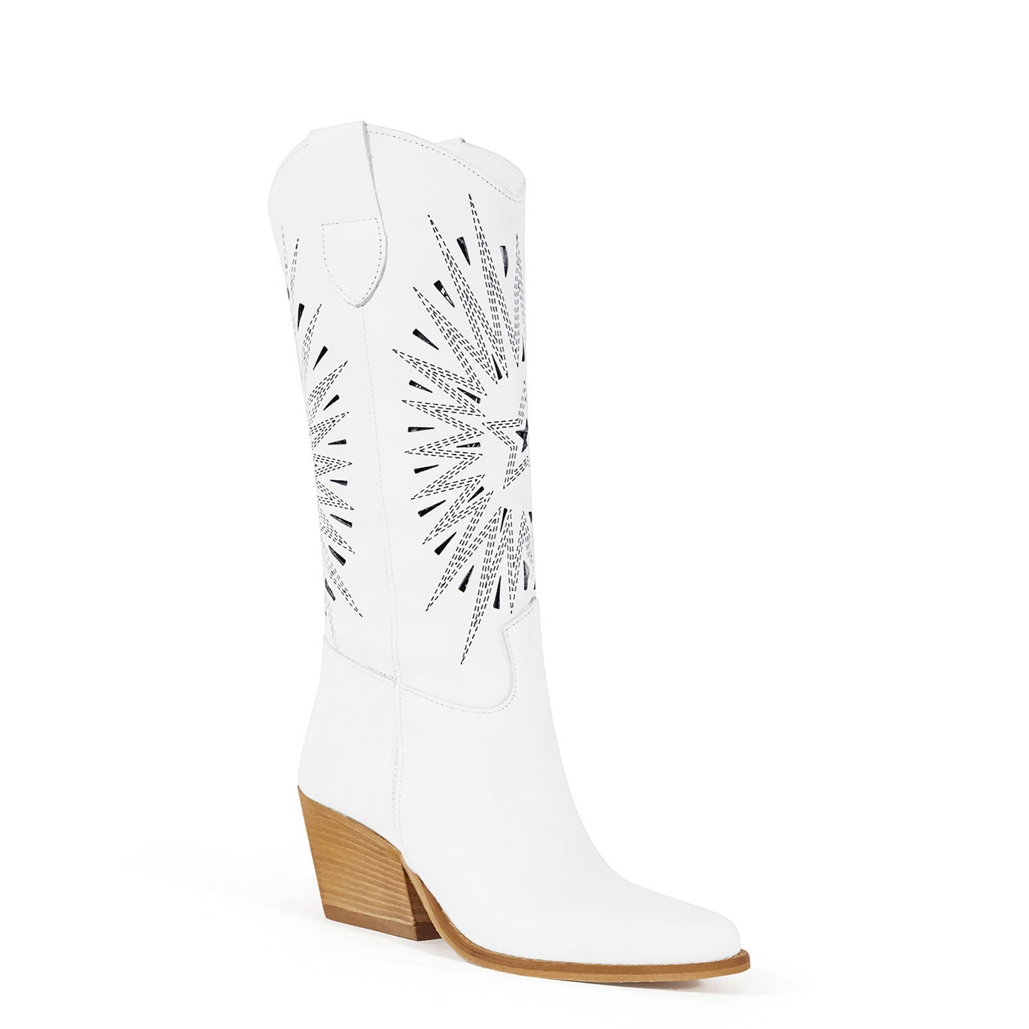 White Nabi Texan Boots