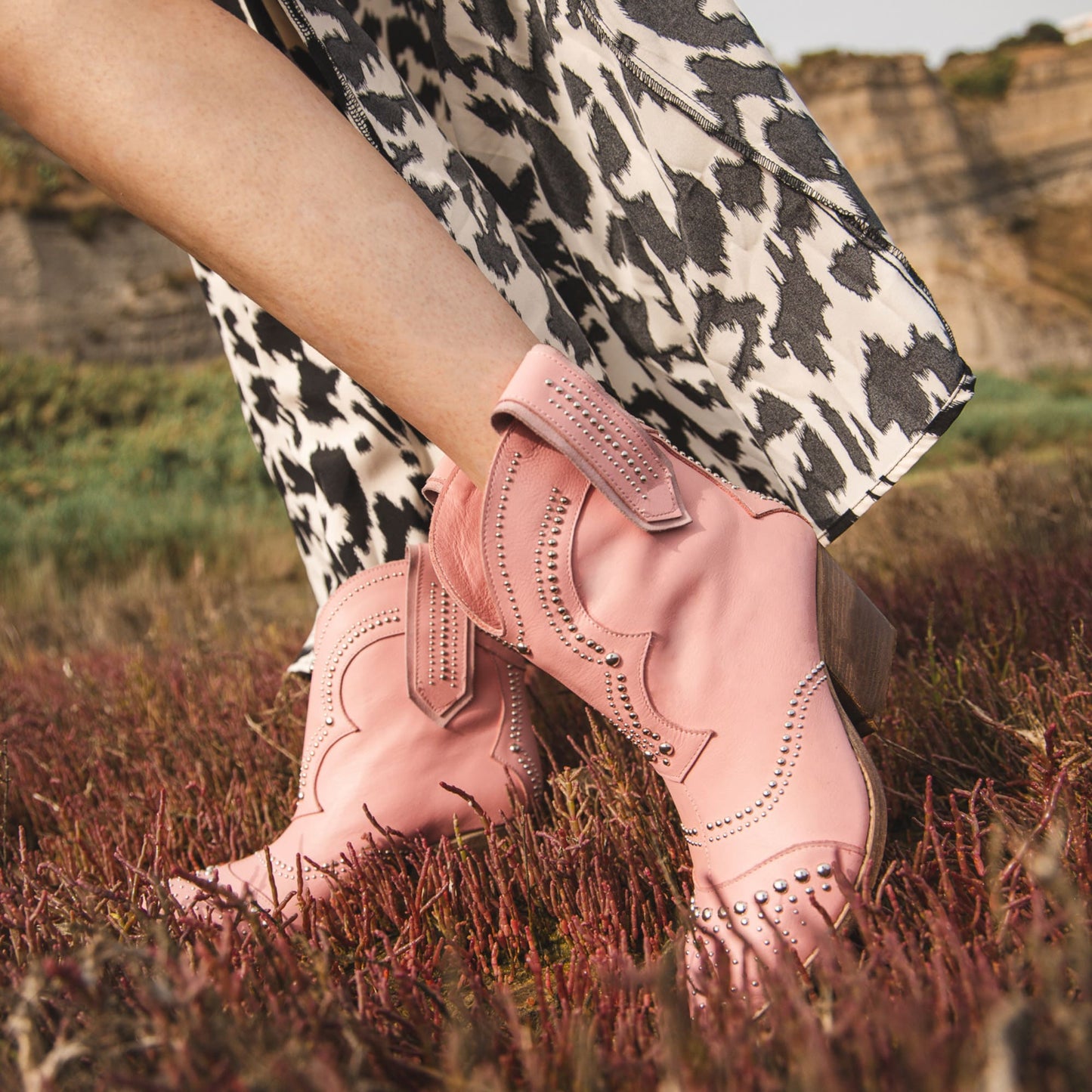 Ivy Pink Texan Boots