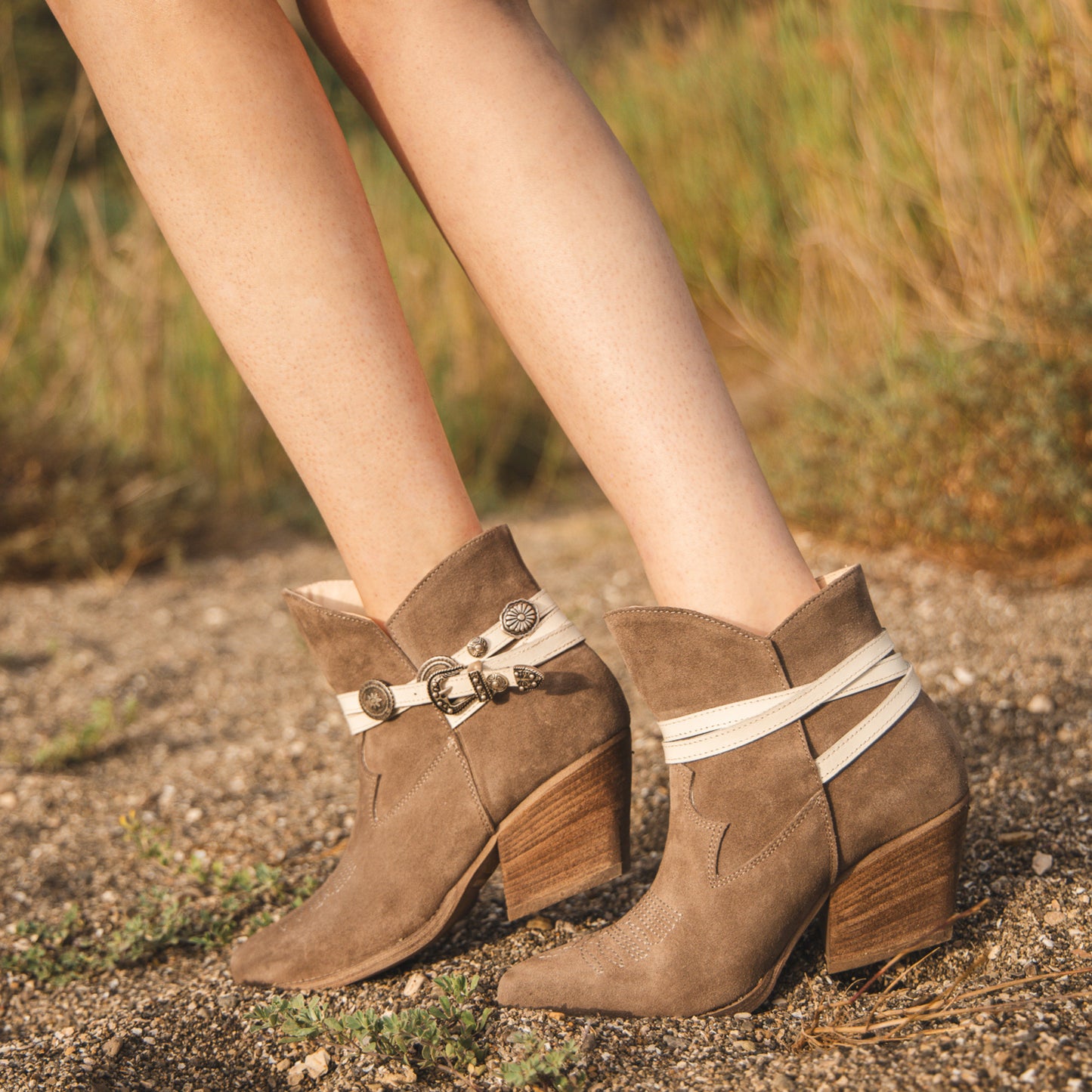 Jolene Taupe Ankle Boots