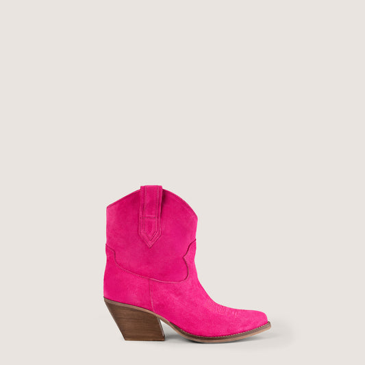 Leila Rosa Fúcsia Botas Texanas