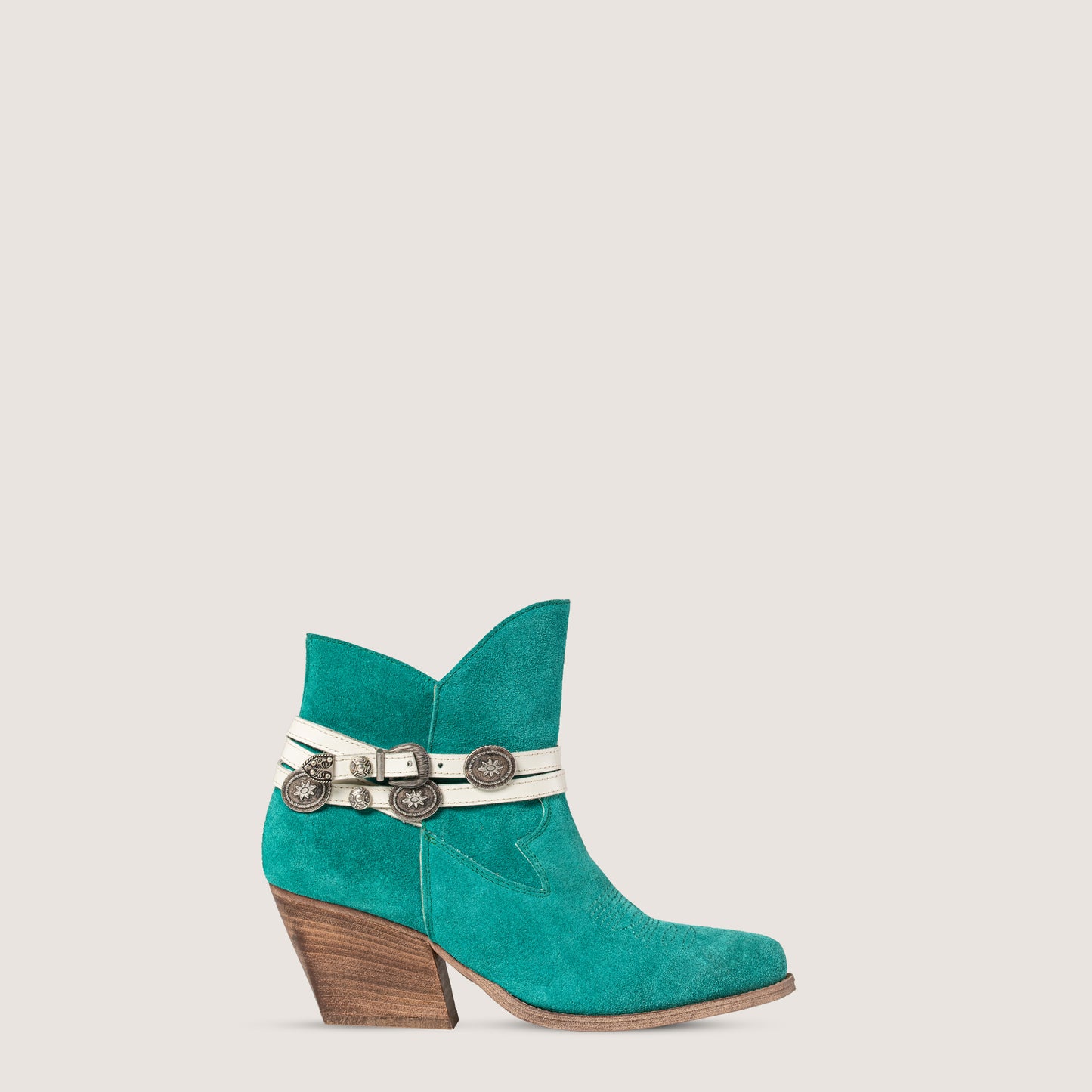 Jolene Aquamarine Ankle Boots