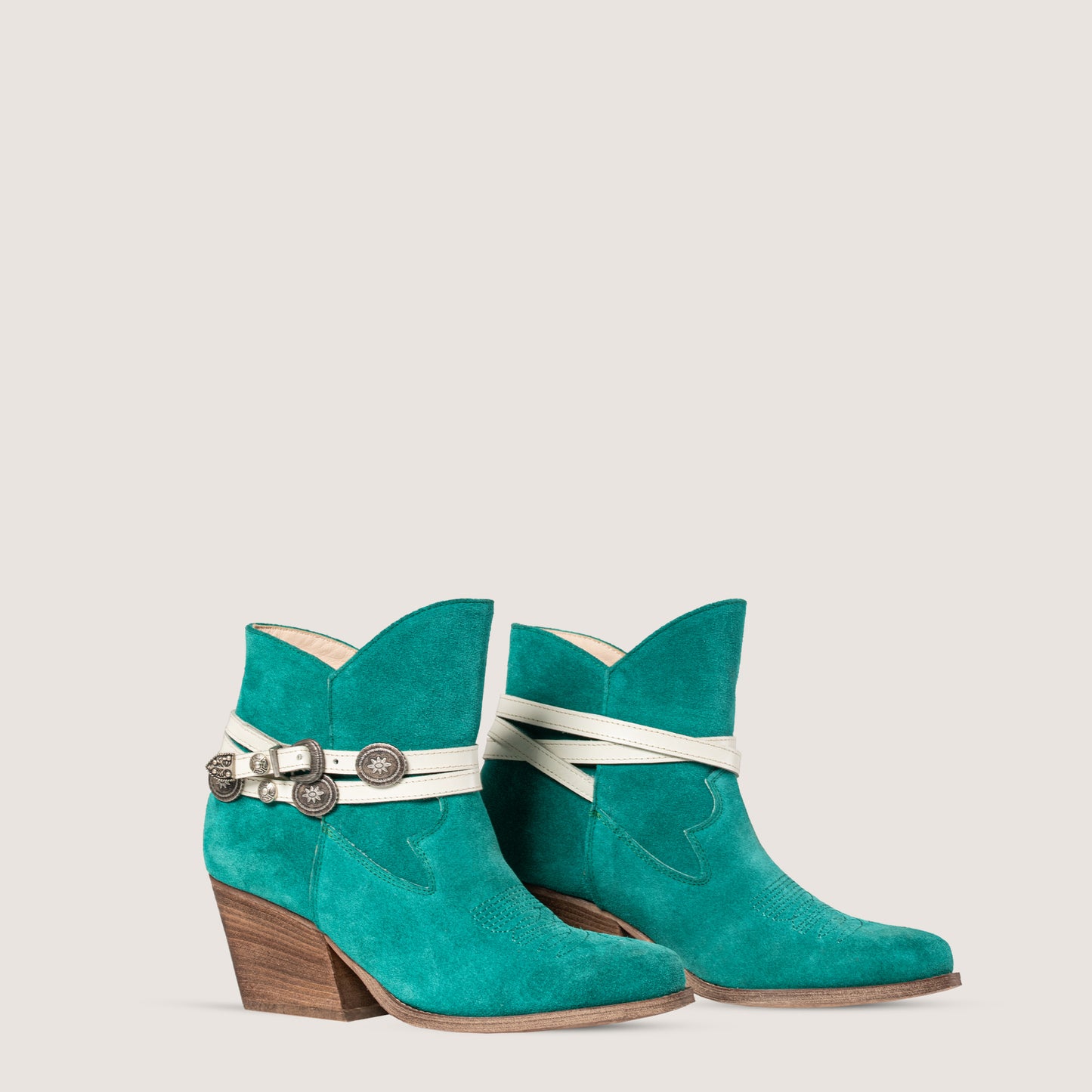 Jolene Aquamarin Cowboystiefeletten