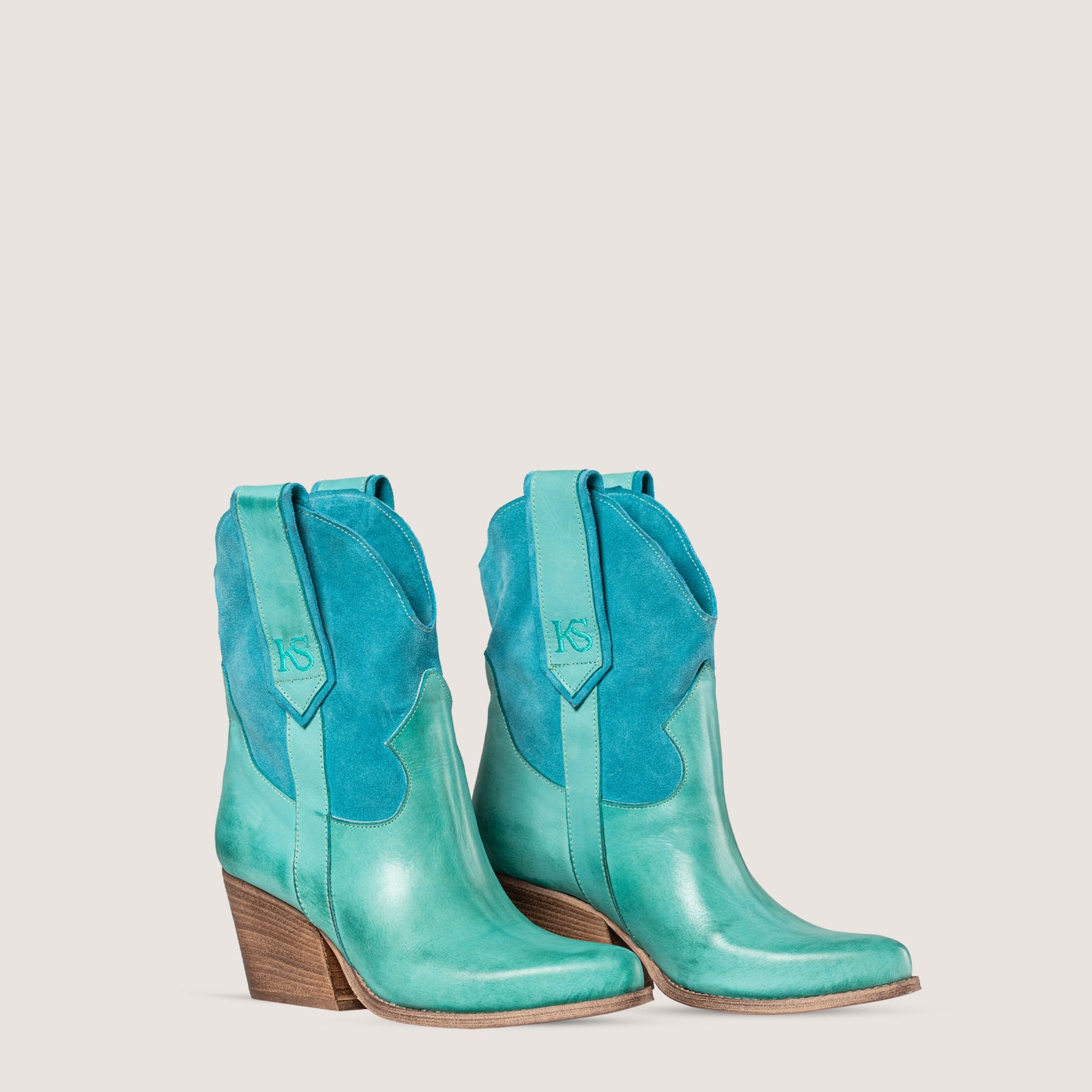 Maya Swift Turquoise Ankle Boots