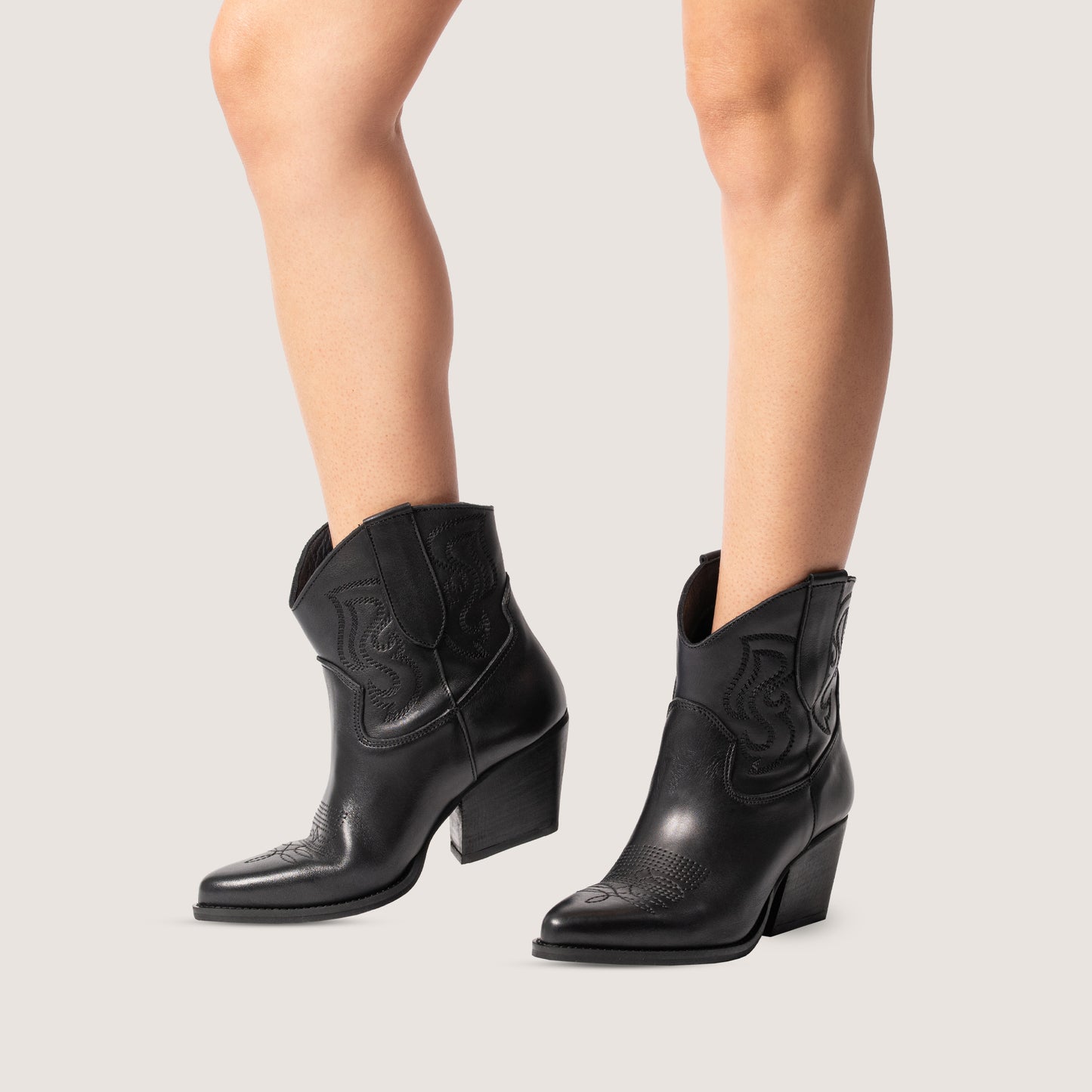 Bottines Texanes Bradley Noir