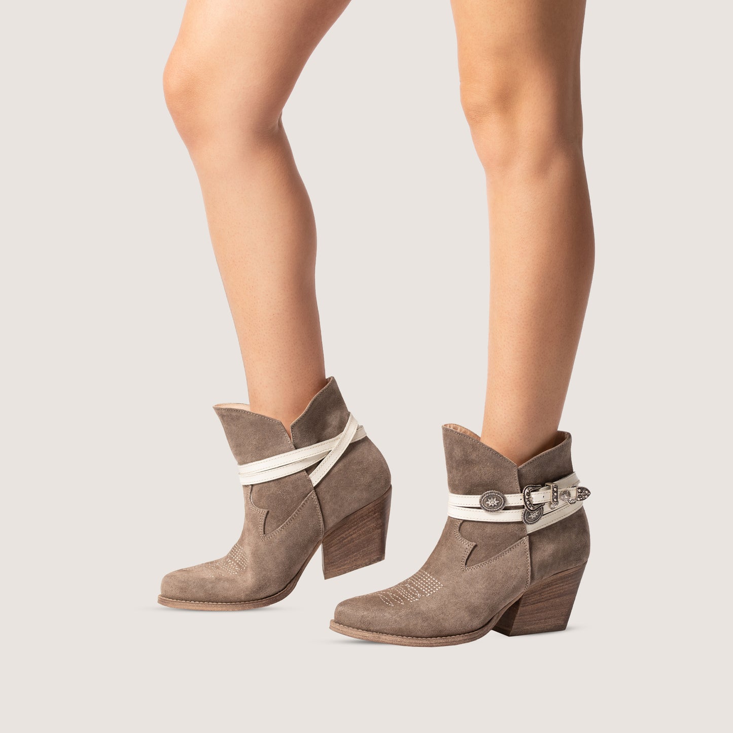 Botines Tejanos Jolene Taupe