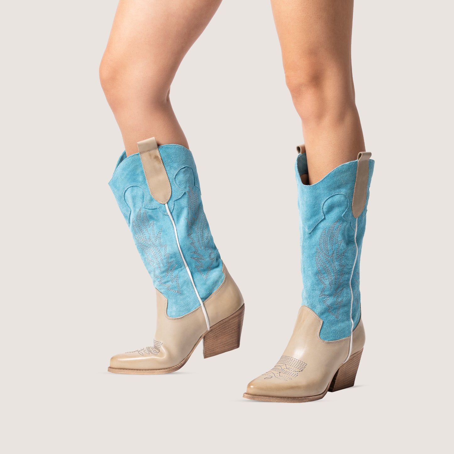 Savannah Turquoise Texan Boots 