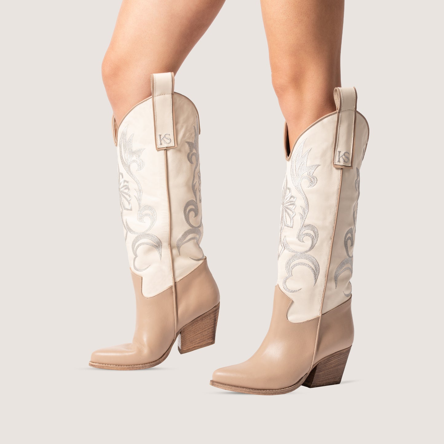 White Cheyenne Texan Boots