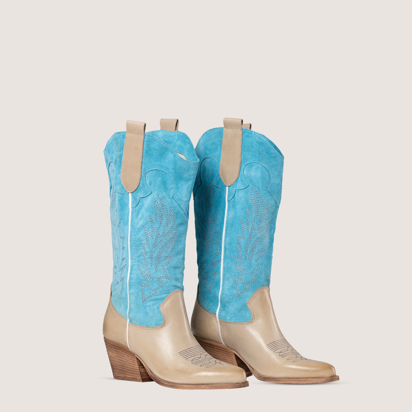 Savannah Turquoise Texan Boots 