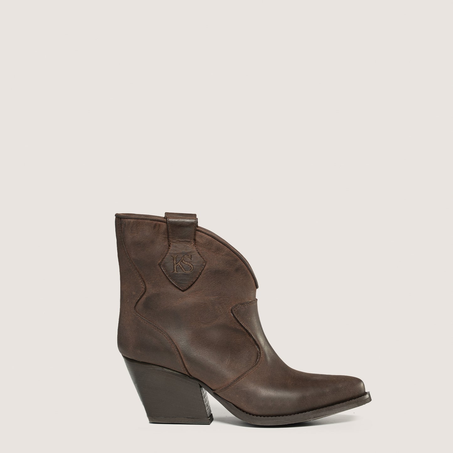 Bottines Texans Velvet Marron Foncé