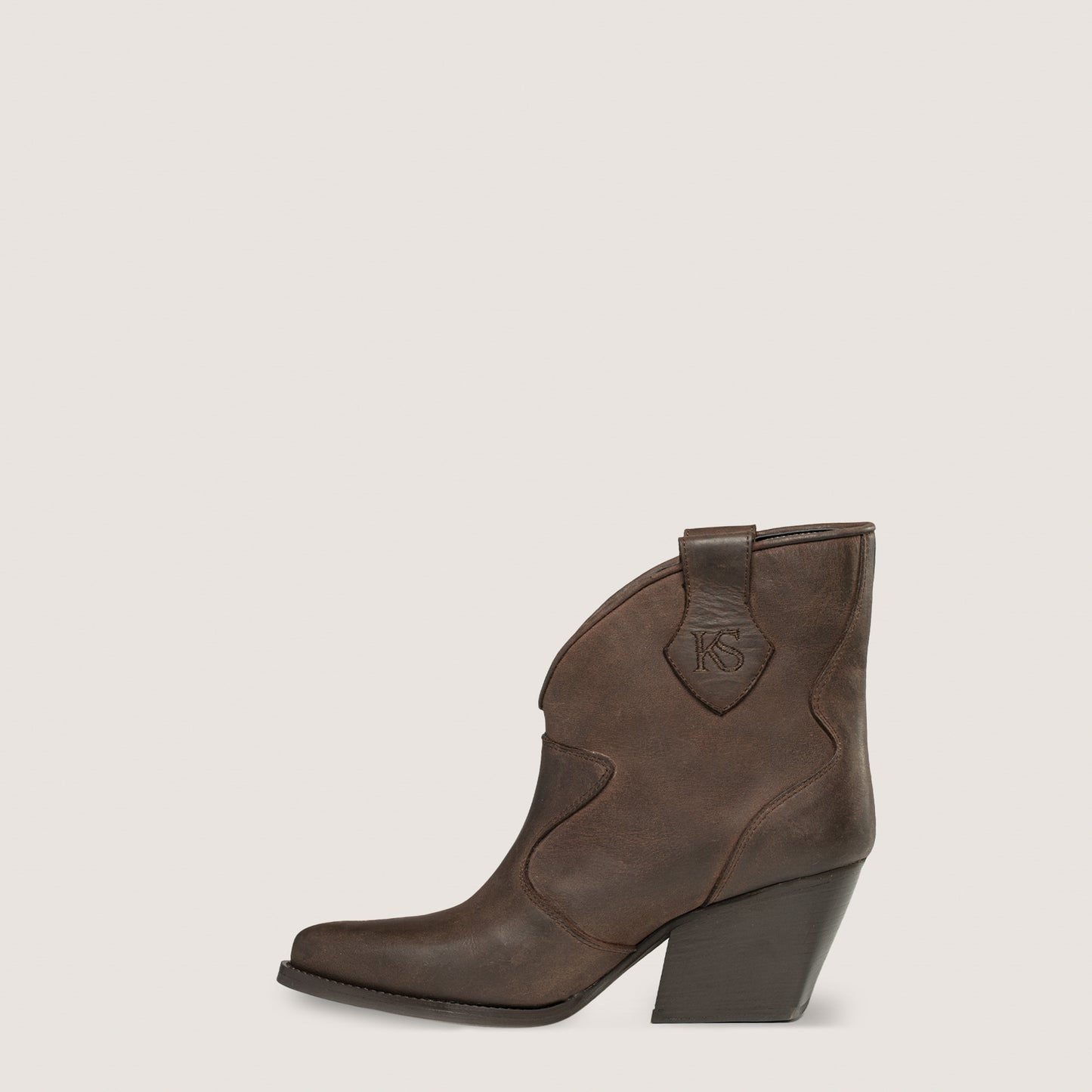 Bottines Texans Velvet Marron Foncé