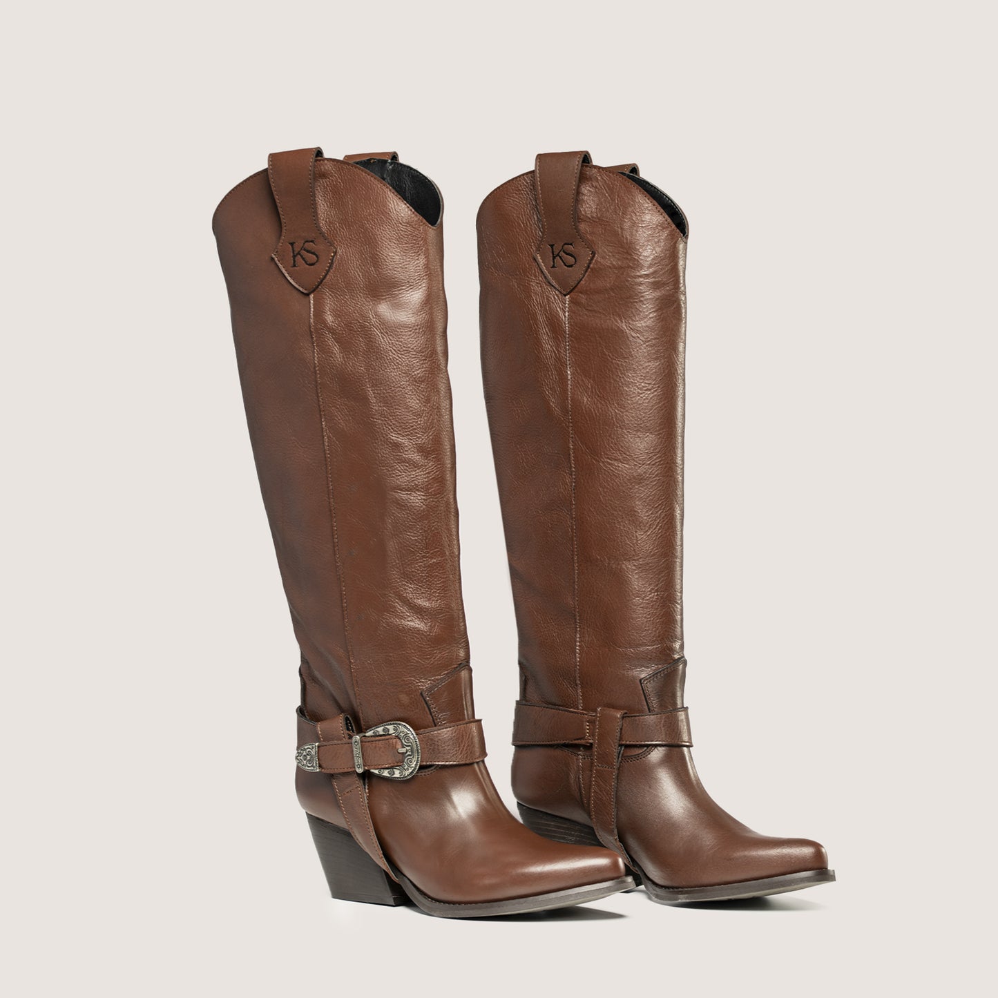 Bottes Texanes Kendall Marron foncé