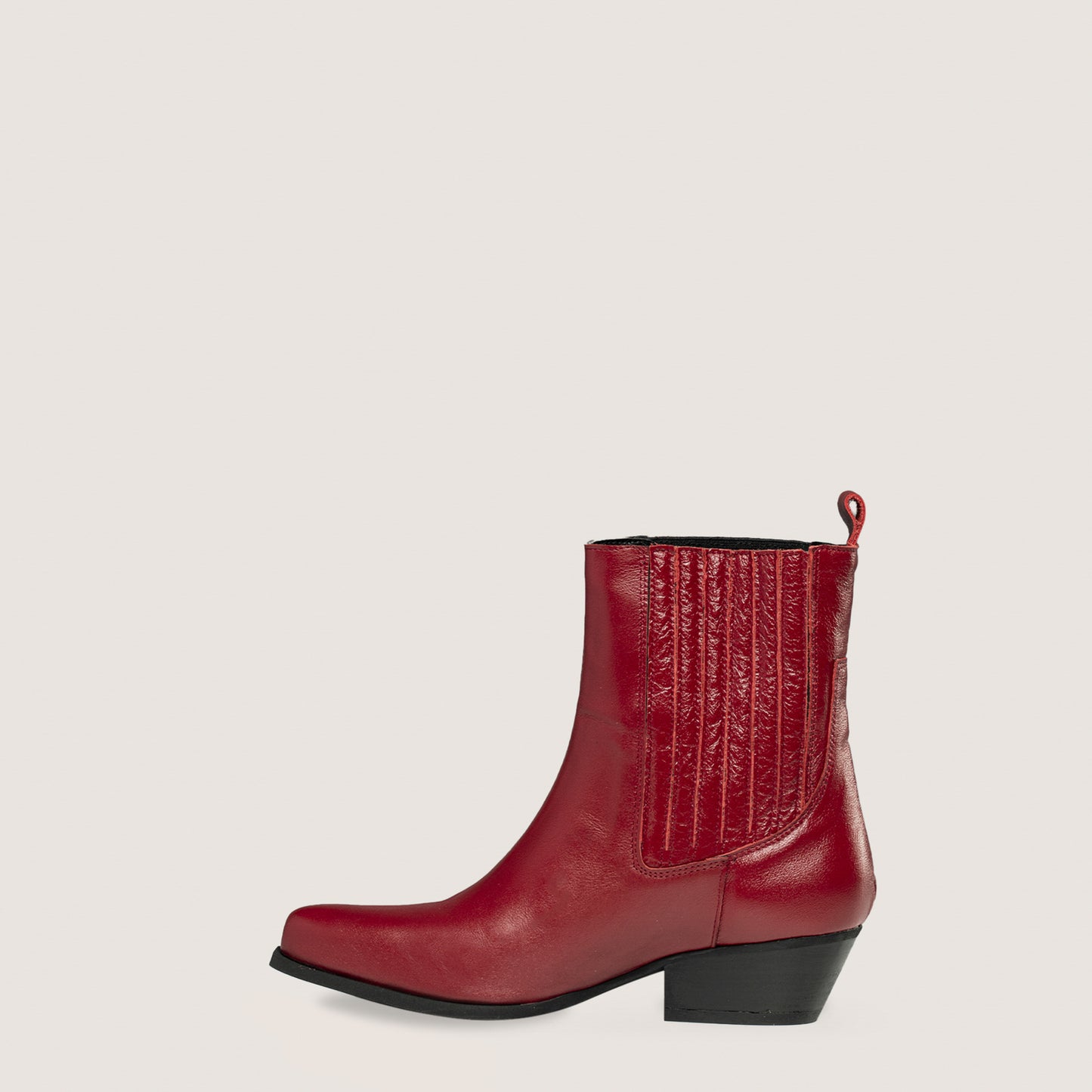 Bottines Texanes Dusty Rouge