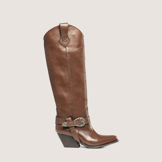 Bottes Texanes Kendall Marron foncé