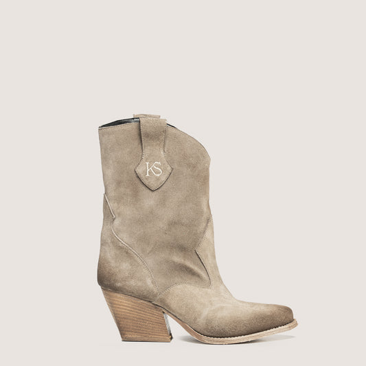 Texanische Stiefeletten Montana Taupe