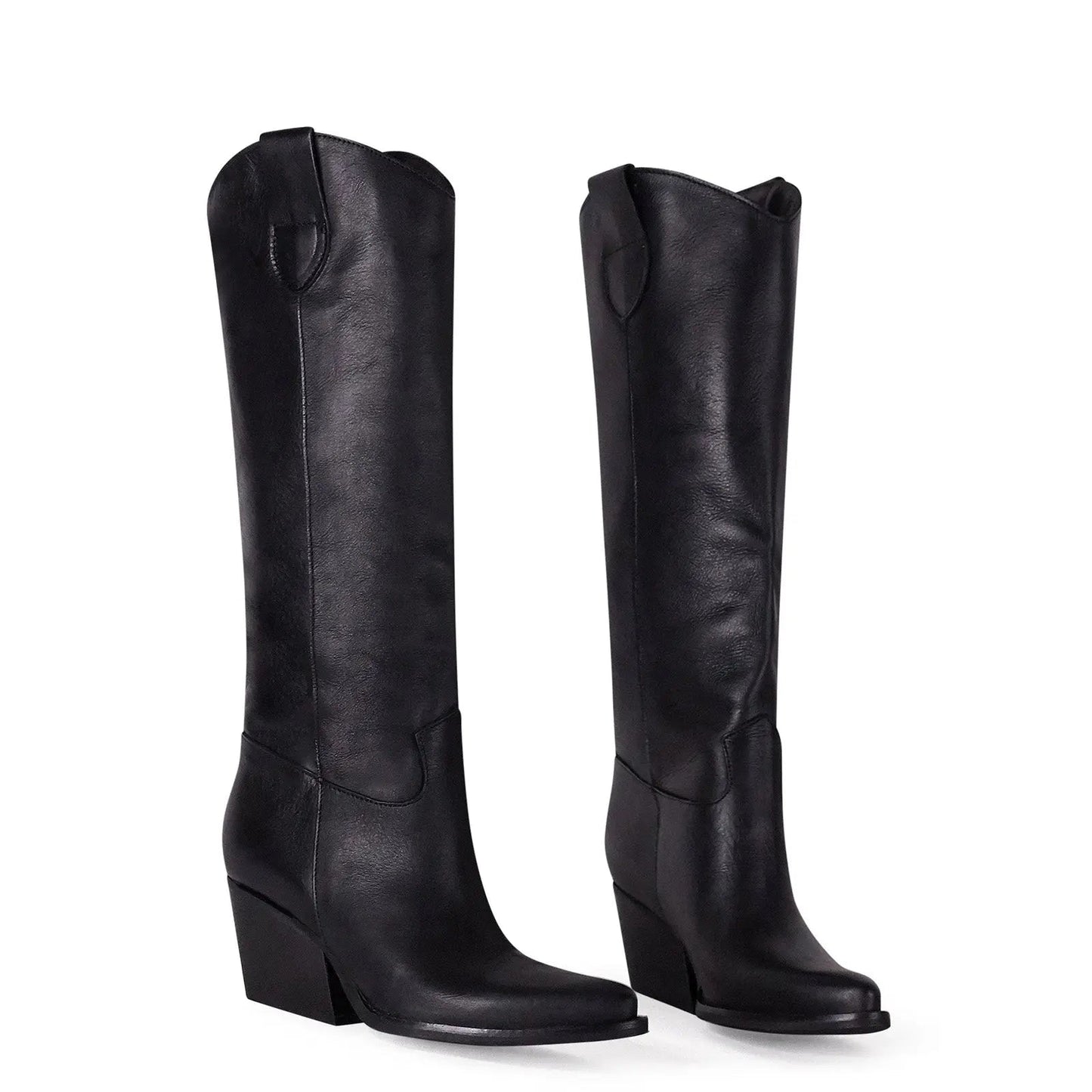 Justine Black Texan Boots