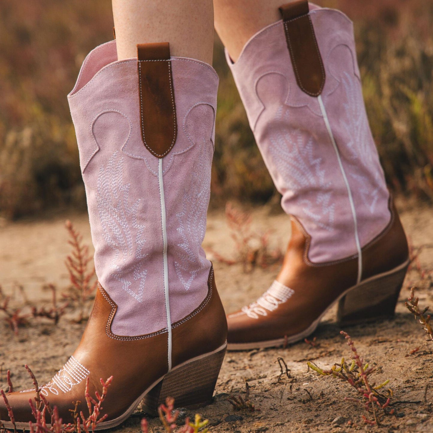 Savannah Pink Texan Boots 