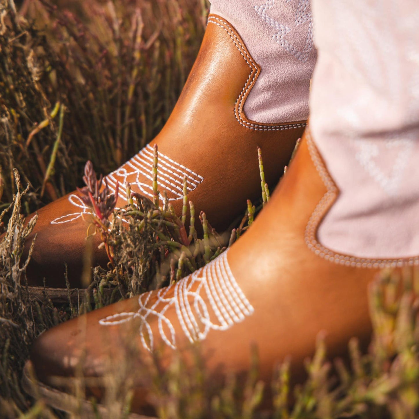 Savannah Pink Texan Boots 