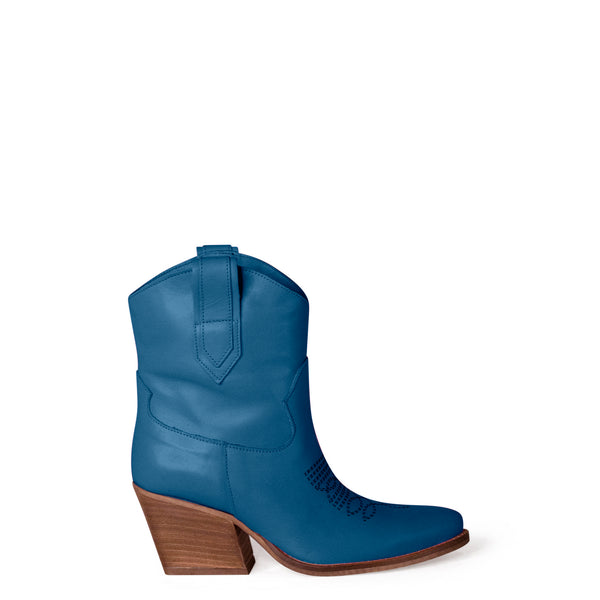 Texan Ankle Boots Billy Blue-Lapis