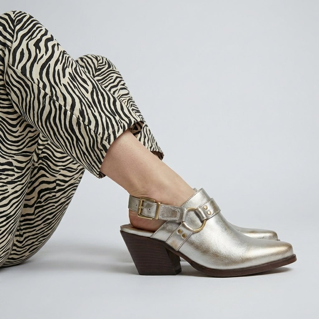 Mule Deva Silver - KALI SHOES®