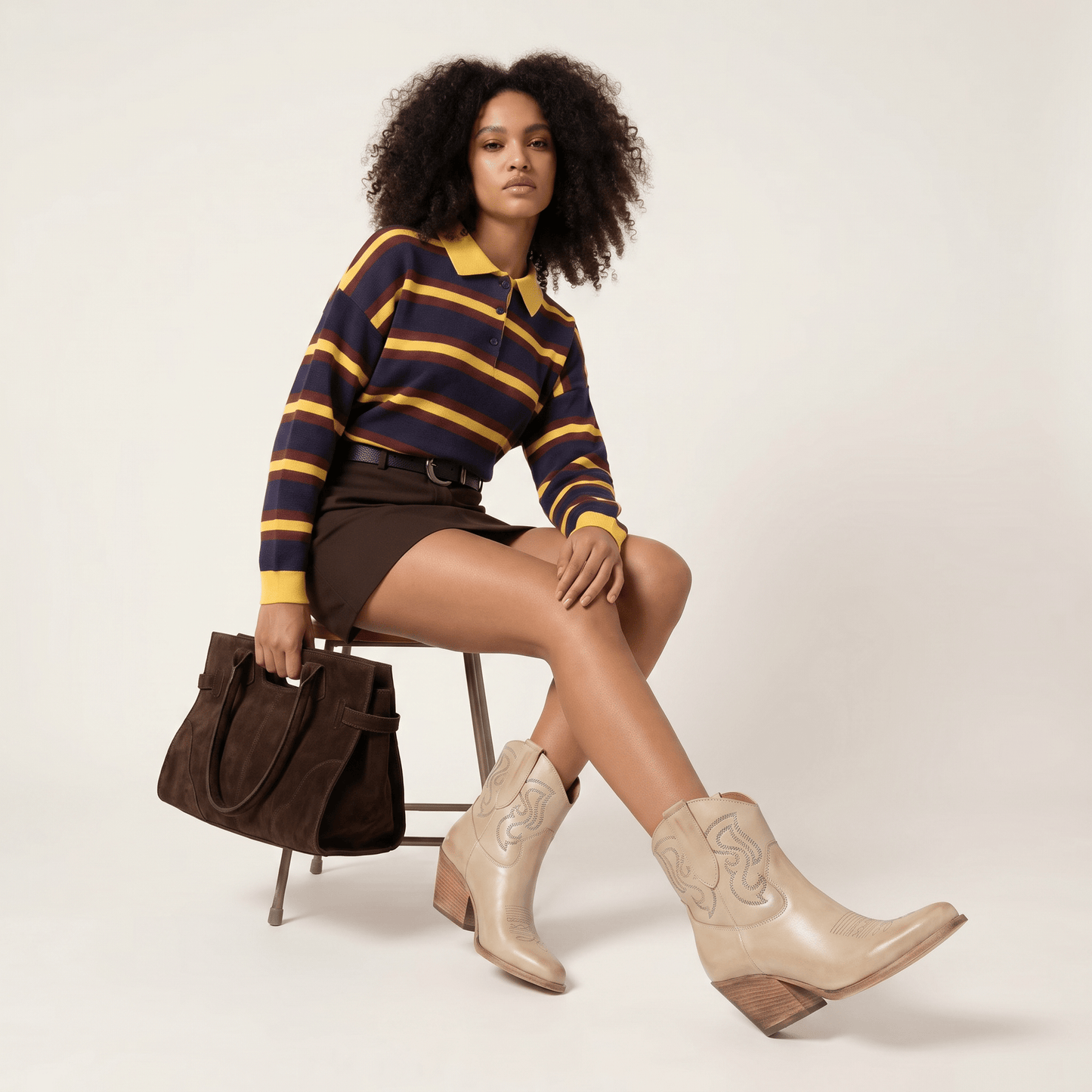 Stivaletti Texani Bradley Beige - KALI SHOES®
