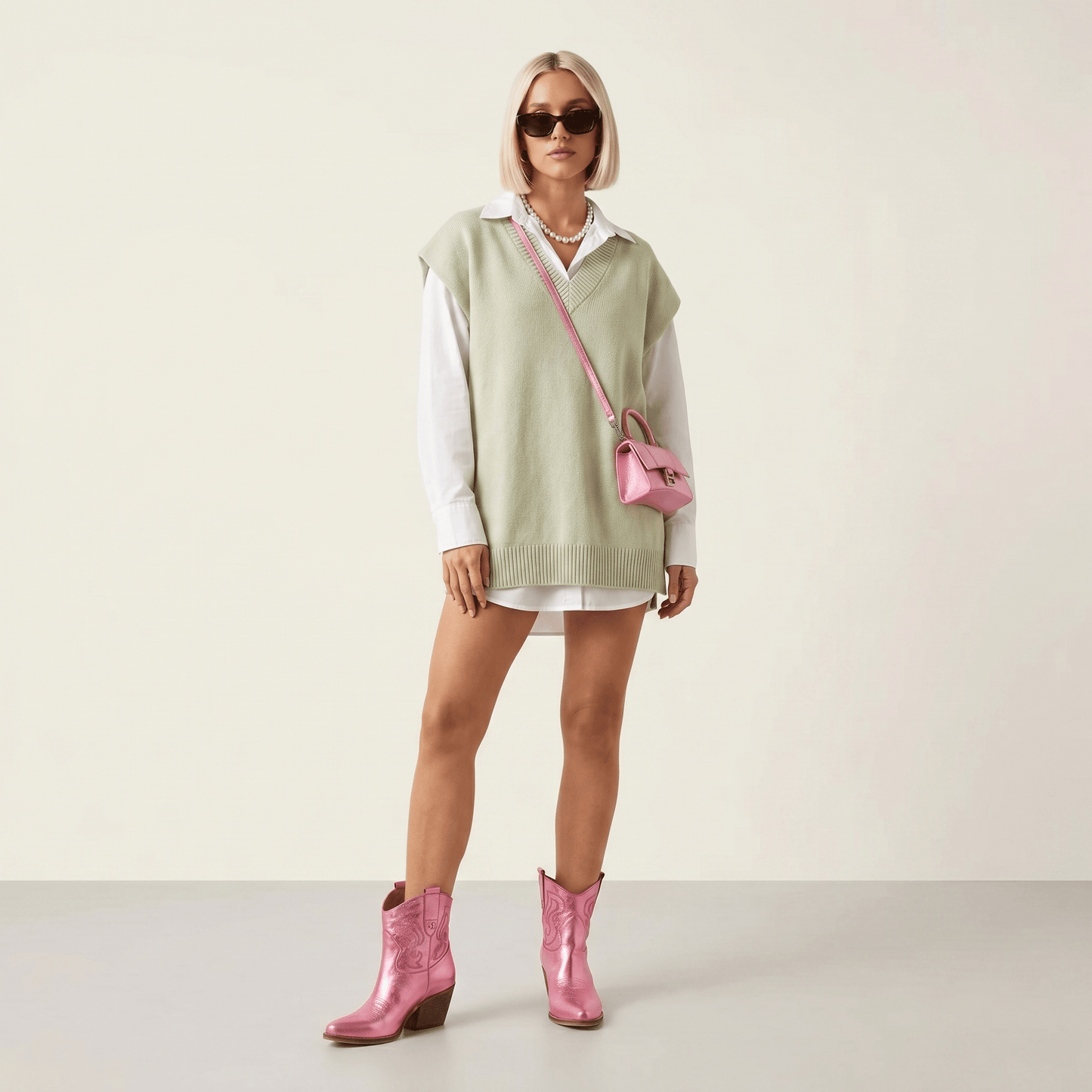 Stivaletti Texani Bradley Nova Blush - KALI SHOES®