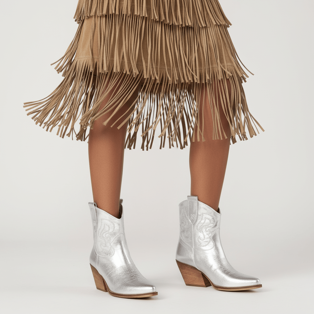 Stivaletti Texani Bradley Nova Silver - KALI SHOES®