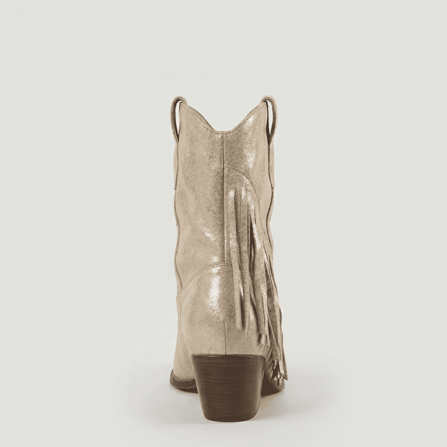 Stivaletti Texani Dakota Shine Beige - KALI SHOES®