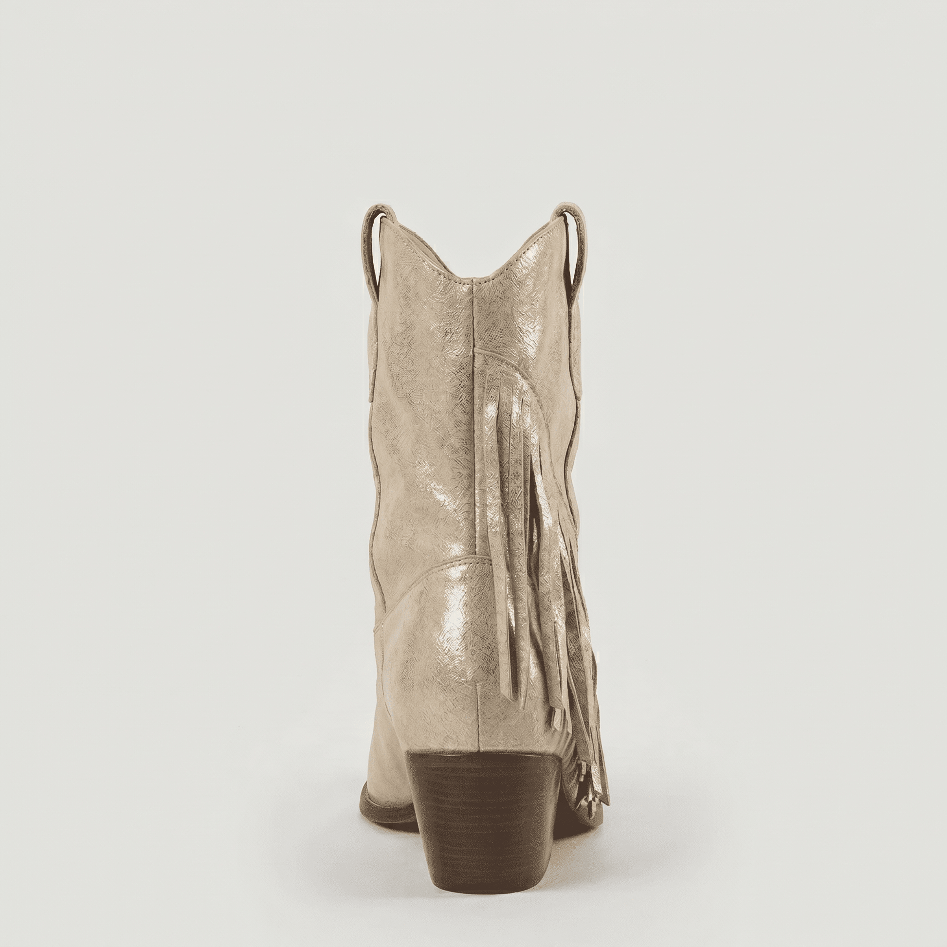 Stivaletti Texani Dakota Shine Beige - KALI SHOES®