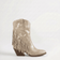 Stivaletti Texani Dakota Shine Beige - KALI SHOES®