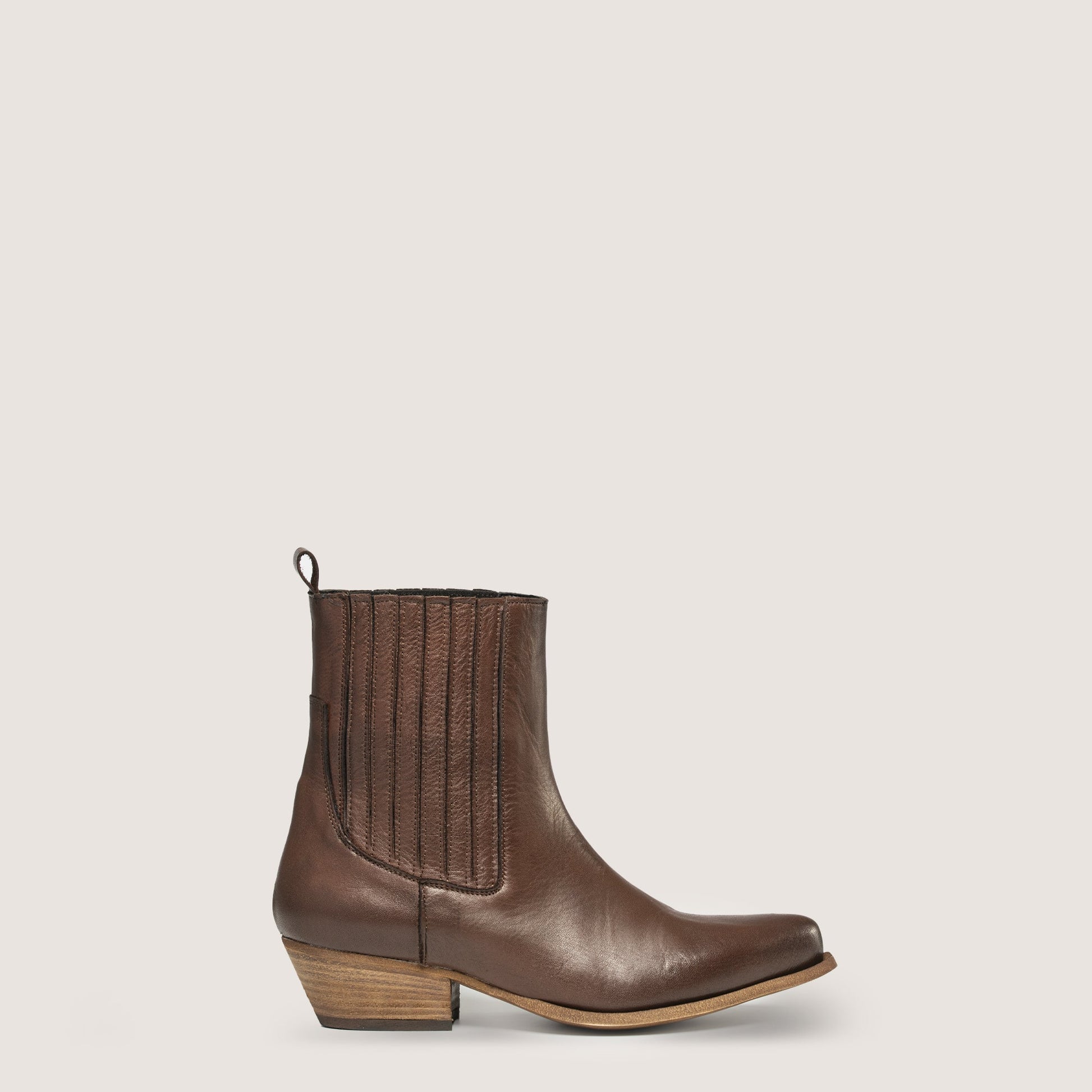 Dusty genuine leather Texan ankle boots Made in Italy Kalishoes