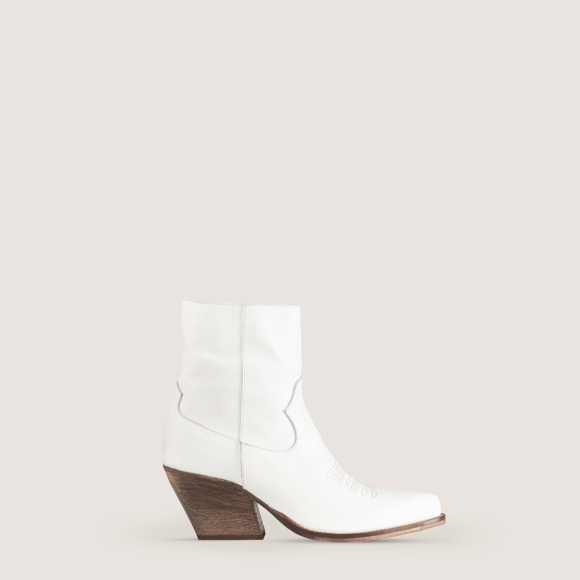 Stivaletti Texani Janice Bianco - KALI SHOES®